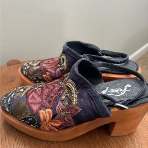 Free People Beaded Clogs